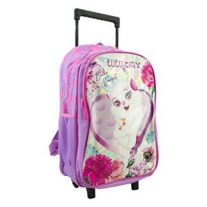 ست 45 در 1 کوله پشتی چرخدار 46 سانتی LuLu Caty مدل Rainbow Max - Backpack - Trolley - Promotion Items 45 in 1 - LuLu Caty _کیف مدرسه